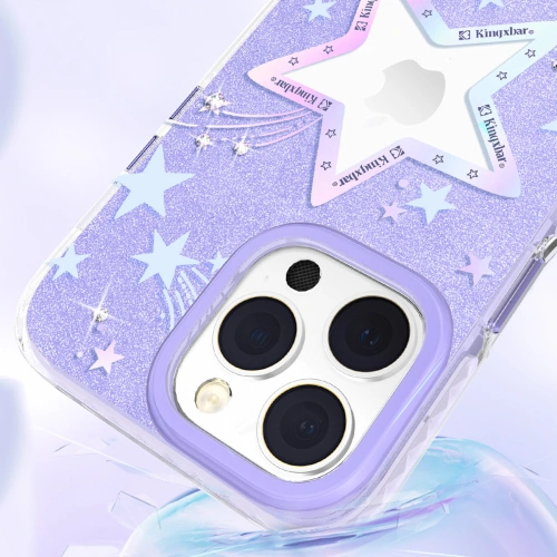 Etui Kingxbar Heart Star Apple iPhone 14 Pro purple star