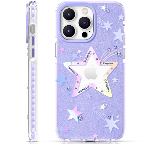 Etui Kingxbar Heart Star Apple iPhone 14 Pro purple star