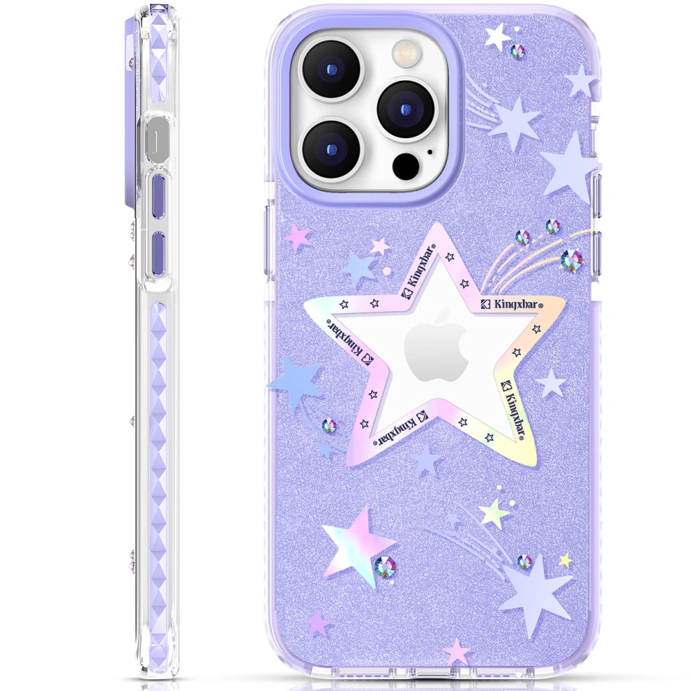 Hurtownia GSM - Etui Kingxbar Heart Star Apple iPhone 14 Pro lila csillag - KGX530 - {ean13} - Hurt