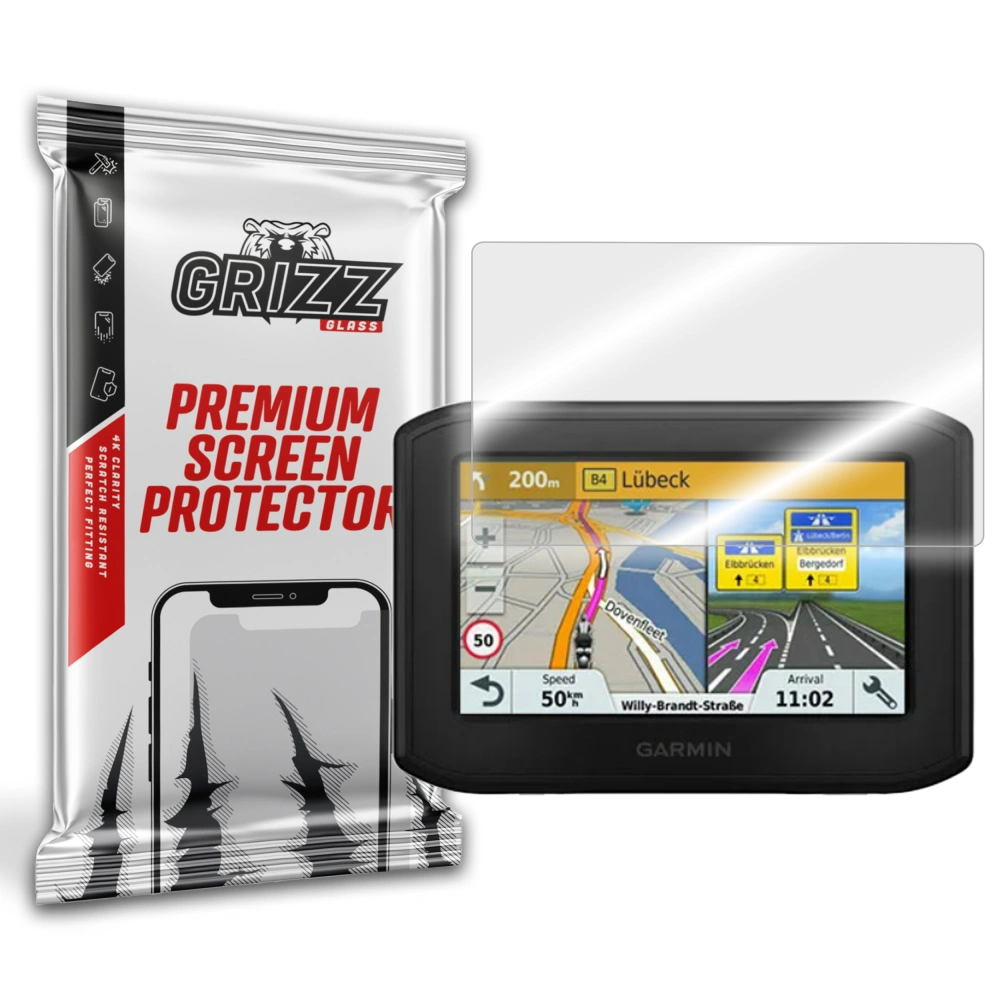 Hybriertes Glas GrizzGlass HybridGlass für Garmin zumo 396 LMT-S