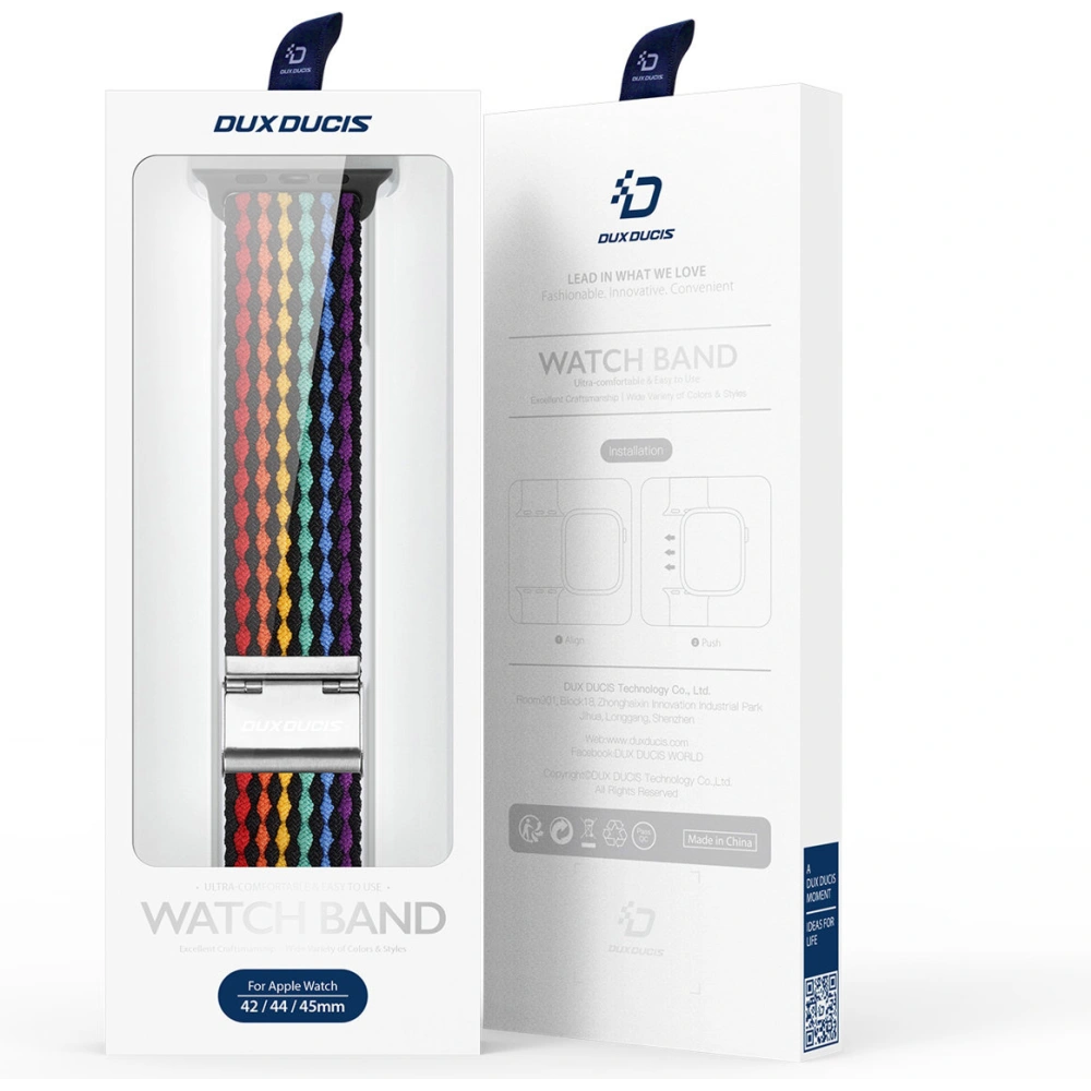 Hurtownia GSM - Pás Dux Ducis Strap Mixture II Apple Watch 4/5/6/7/SE/8/9/10 40/41/42mm tmavé pruhy - DDS1618 - {ean13} - Hurt
