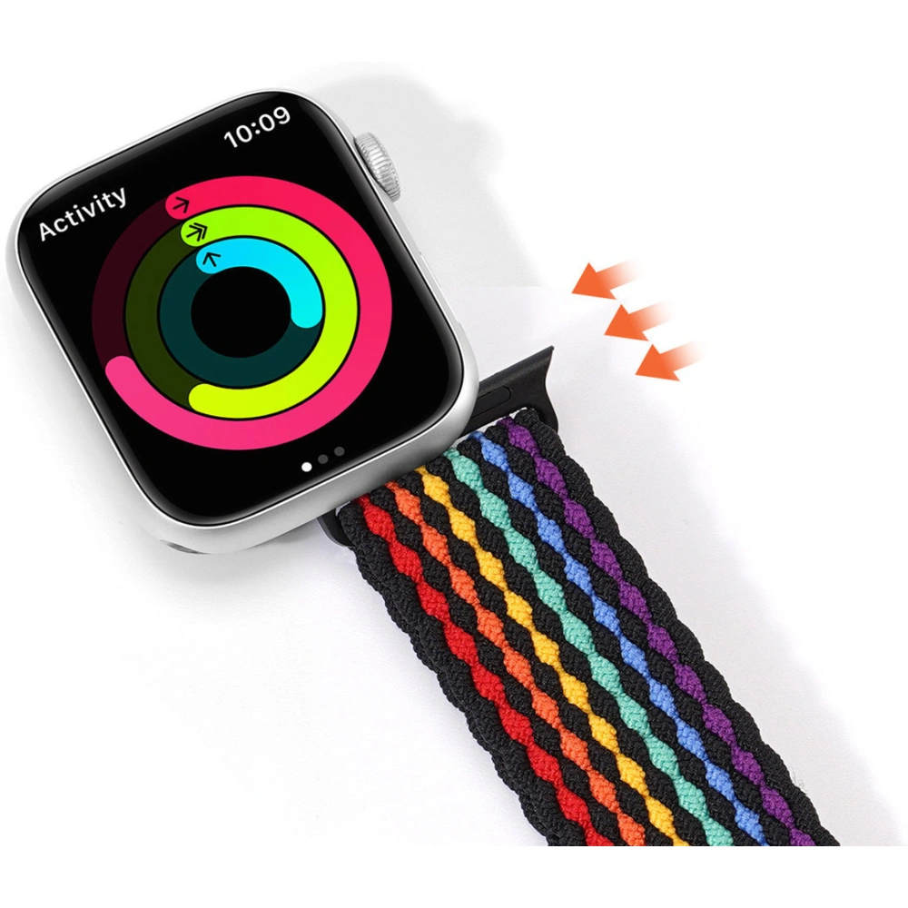 Hurtownia GSM - Pás Dux Ducis Strap Mixture II Apple Watch 4/5/6/7/SE/8/9/10 40/41/42mm tmavé pruhy - DDS1618 - {ean13} - Hurt