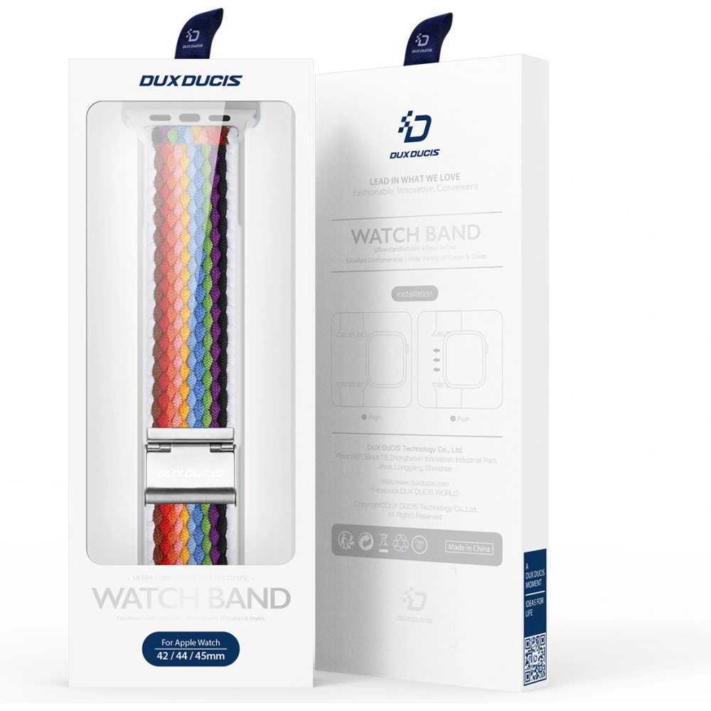 Wholesale Dux Ducis Strap Mixture II Apple Watch 4/5/6/7/SE/8/9/10 40/41/42mm pale stripes - DDS1619 - {ean13} - Hurt
