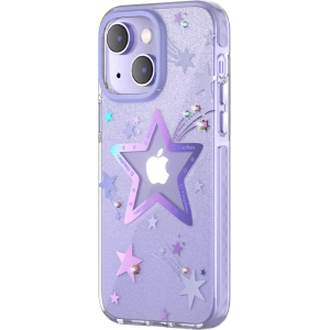 Hurtownia GSM - Etui Kingxbar Heart Star Apple iPhone 14 Plus / 15 Plus fialová hvězda - KGX533 - {ean13} - Hurt