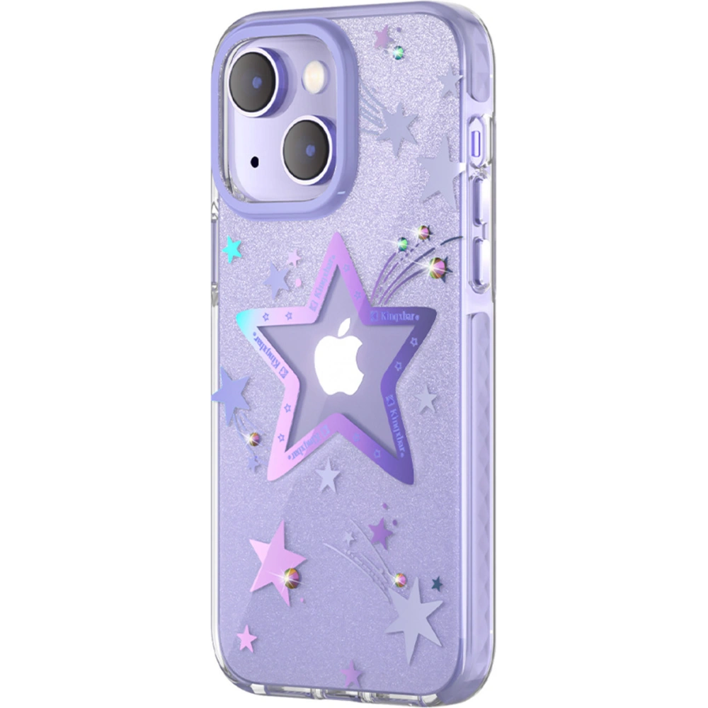 Hurtownia GSM - Etui Kingxbar Heart Star Apple iPhone 14 Plus / 15 Plus stea violetă - KGX533 - {ean13} - Hurt