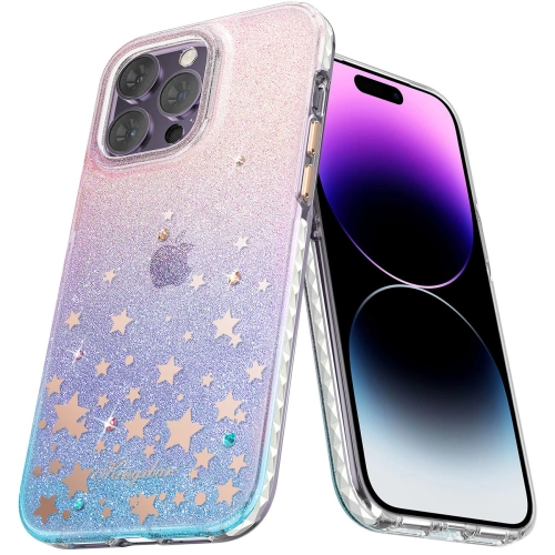 Etui Kingxbar Heart Star Apple iPhone 14 Pro Max zodiac