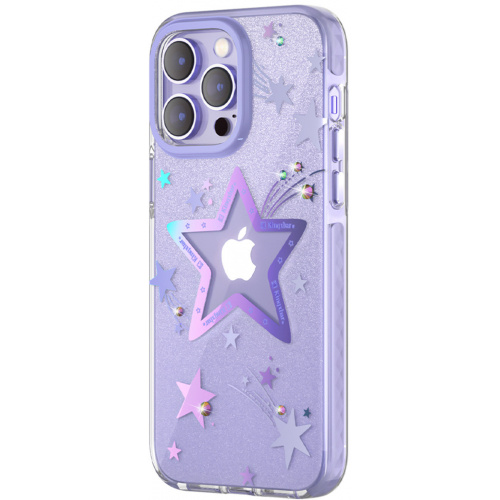 Kingxbar Distributor - 6959003508430 - KGX536 - Kingxbar Heart Star Apple iPhone 14 Pro Max purple star - B2B homescreen