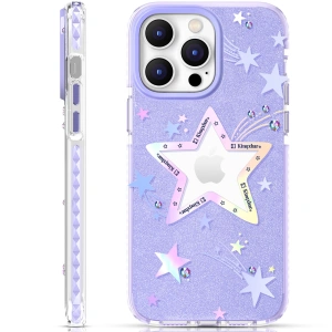 Hurtownia GSM - Etui Kingxbar Heart Star Apple iPhone 14 Pro Max purple star - KGX536 - {ean13} - Hurt