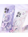 Etui Kingxbar Butterfly MagSafe Apple iPhone 14 fioletowe Etui Kingxbar Butterfly MagSafe Apple iPhone 14 fioletowe