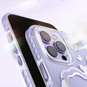 Hurtownia GSM - Etui Kingxbar Butterfly MagSafe Apple iPhone 14 fioletowe - KGX537 - {ean13} - Hurt