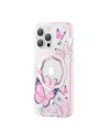 Etui Kingxbar Butterfly MagSafe Apple iPhone 14 różowe