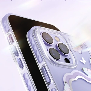 Hurtownia GSM - Etui Kingxbar Butterfly MagSafe Apple iPhone 14 růžové - KGX538 - {ean13} - Hurt