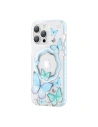 Etui Kingxbar Butterfly MagSafe Apple iPhone 14 niebieskie