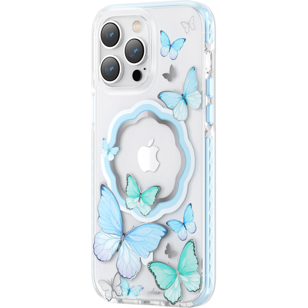 Hurtownia GSM - Etui Kingxbar Butterfly MagSafe Apple iPhone 14 niebieskie - KGX539 - {ean13} - Hurt