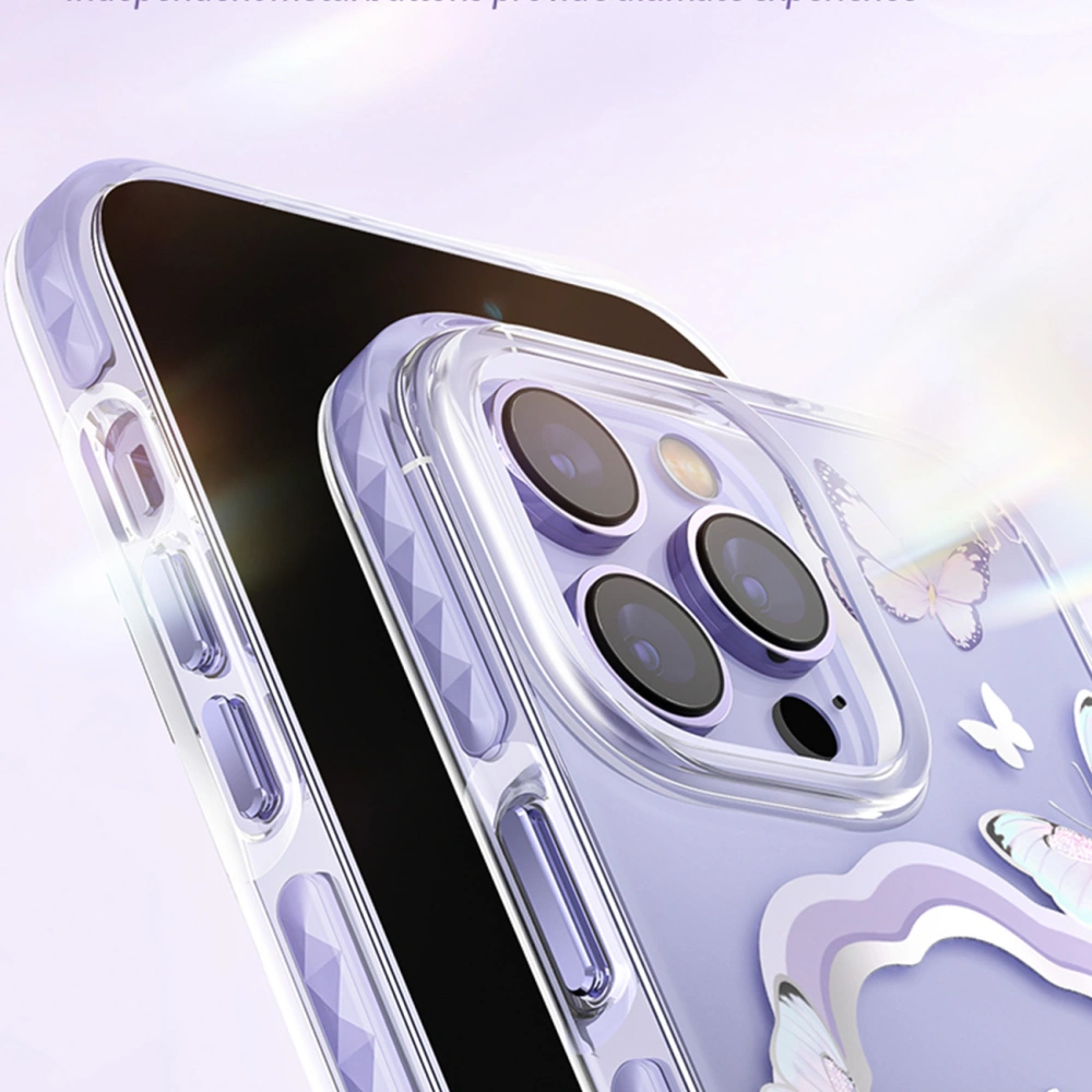 Hurtownia GSM - Etui Kingxbar Butterfly MagSafe Apple iPhone 14 niebieskie - KGX539 - {ean13} - Hurt