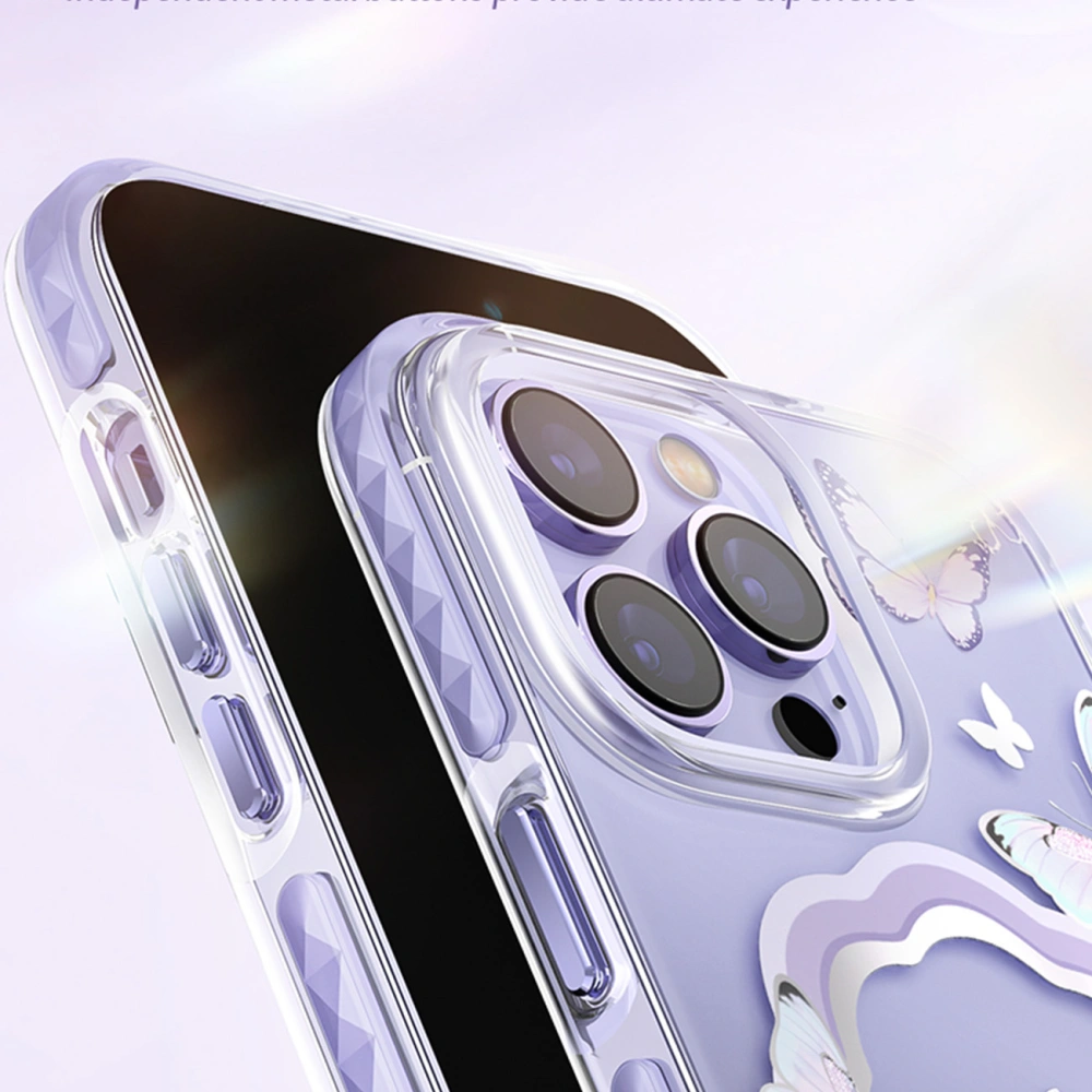 Hurtownia GSM - Etui Kingxbar Butterfly MagSafe Apple iPhone 14 Pro fialové - KGX540 - {ean13} - Hurt