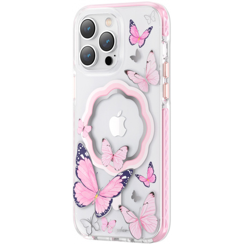 Kingxbar Distributor - 6959003508508 - KGX544 - Kingxbar Butterfly MagSafe Apple iPhone 14 Plus / 15 Plus pink - B2B homescreen