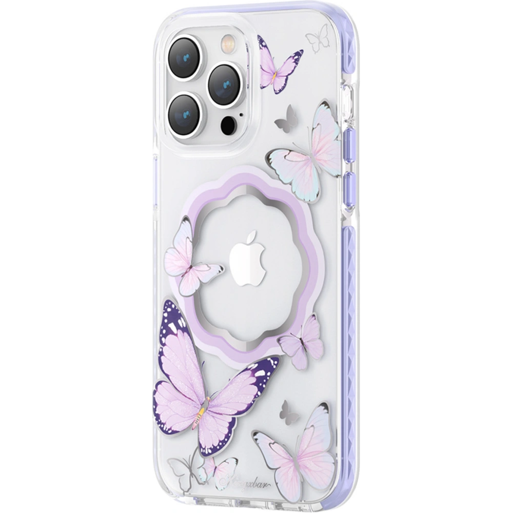 Hurtownia GSM - Etui Kingxbar Butterfly MagSafe Apple iPhone 14 Pro Max fialové - KGX546 - {ean13} - Hurt