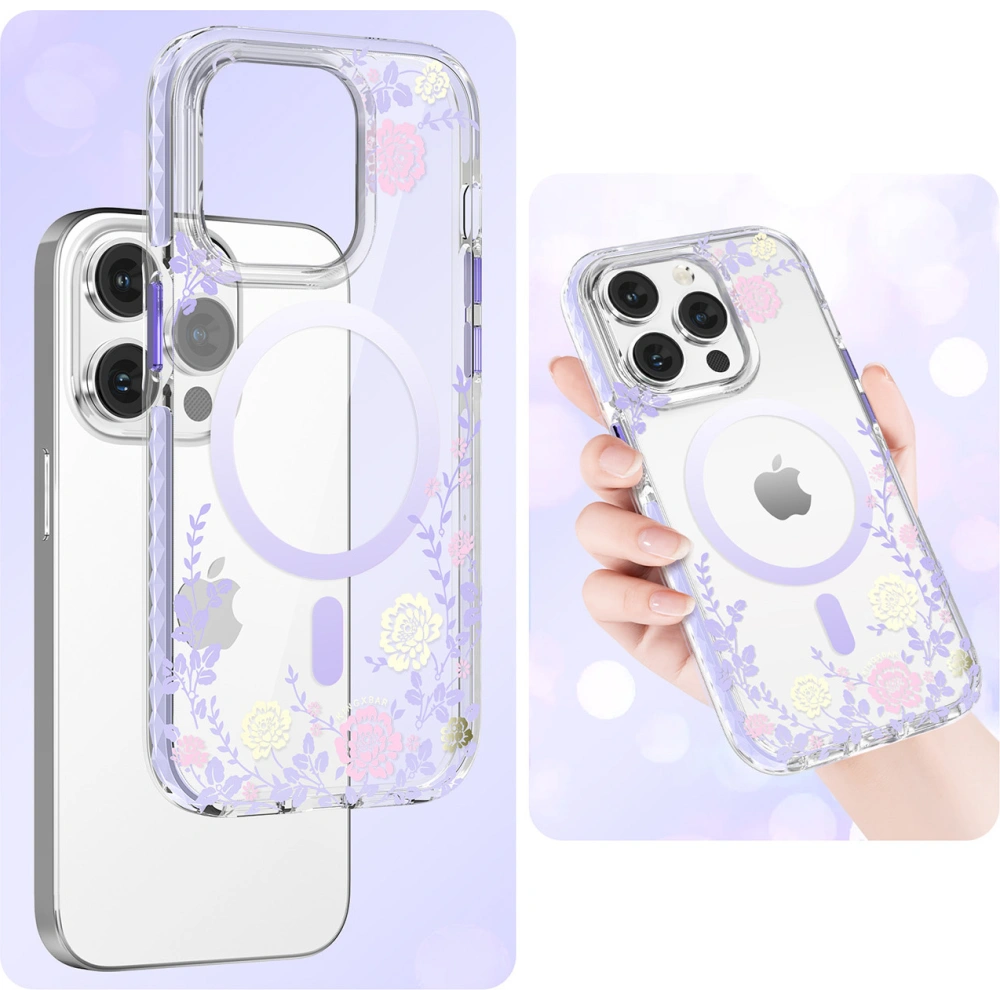 Hurtownia GSM - Etui Kingxbar Flora MagSafe Apple iPhone 14 peony - KGX549 - {ean13} - Hurt
