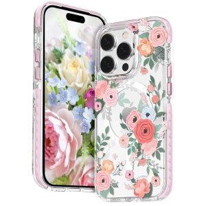 Kingxbar Flora MagSafe Apple iPhone 14 rose