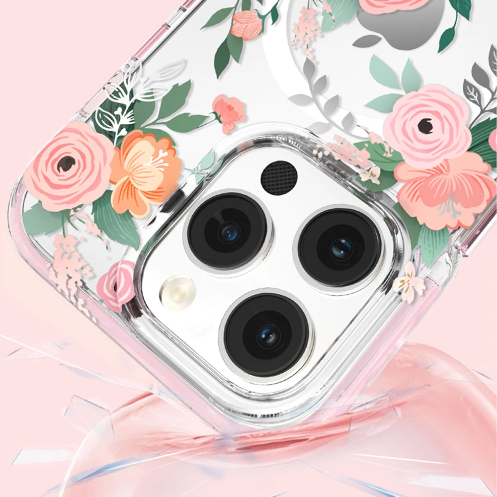 Hurtownia GSM - Etui Kingxbar Flora MagSafe Apple iPhone 14 rose - KGX550 - {ean13} - Hurt