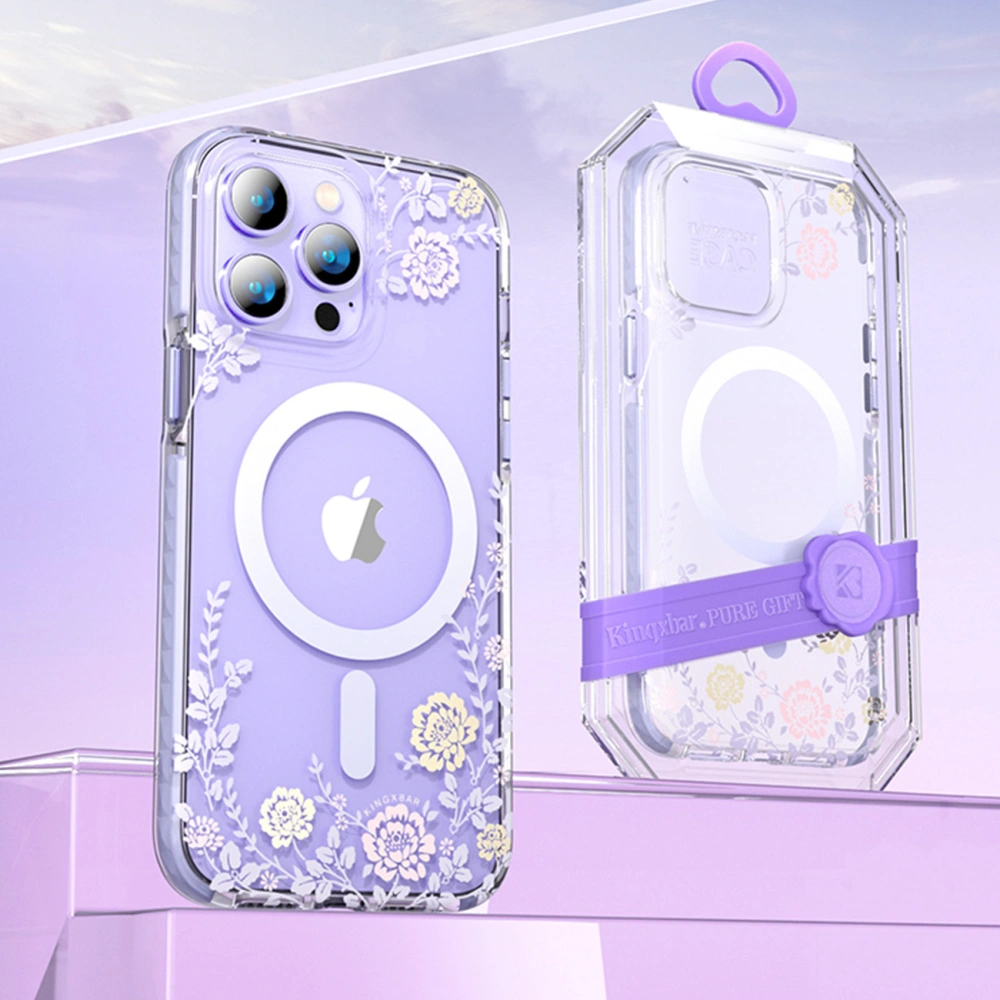 Hurtownia GSM - Etui Kingxbar Flora MagSafe Apple iPhone 14 rose - KGX550 - {ean13} - Hurt