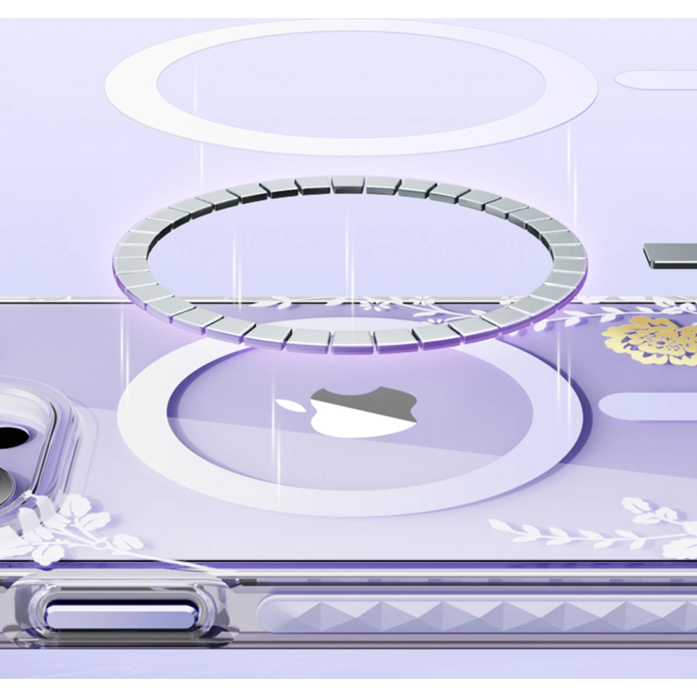 Wholesale Kingxbar Flora MagSafe Apple iPhone 14 orchid - KGX551 - {ean13} - Hurt