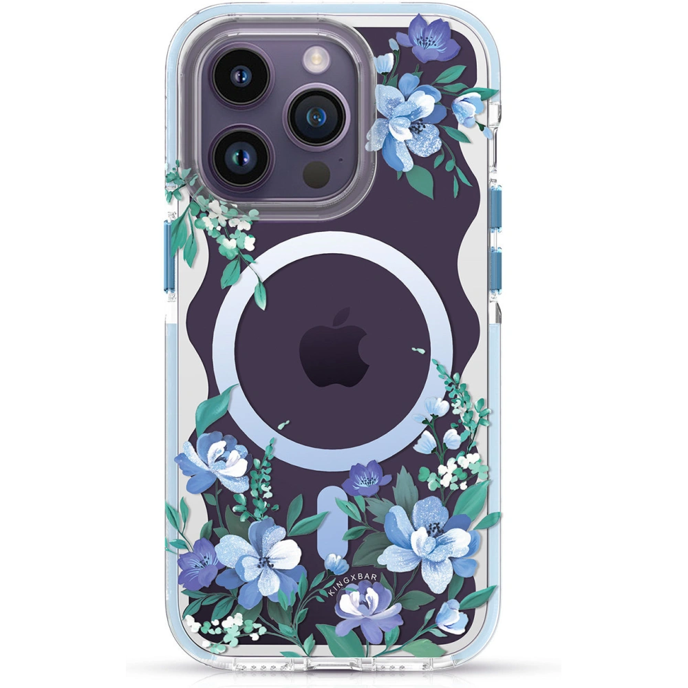 Hurtownia GSM - Etui Kingxbar Flora MagSafe Apple iPhone 14 Pro orchidej - KGX554 - {ean13} - Hurt