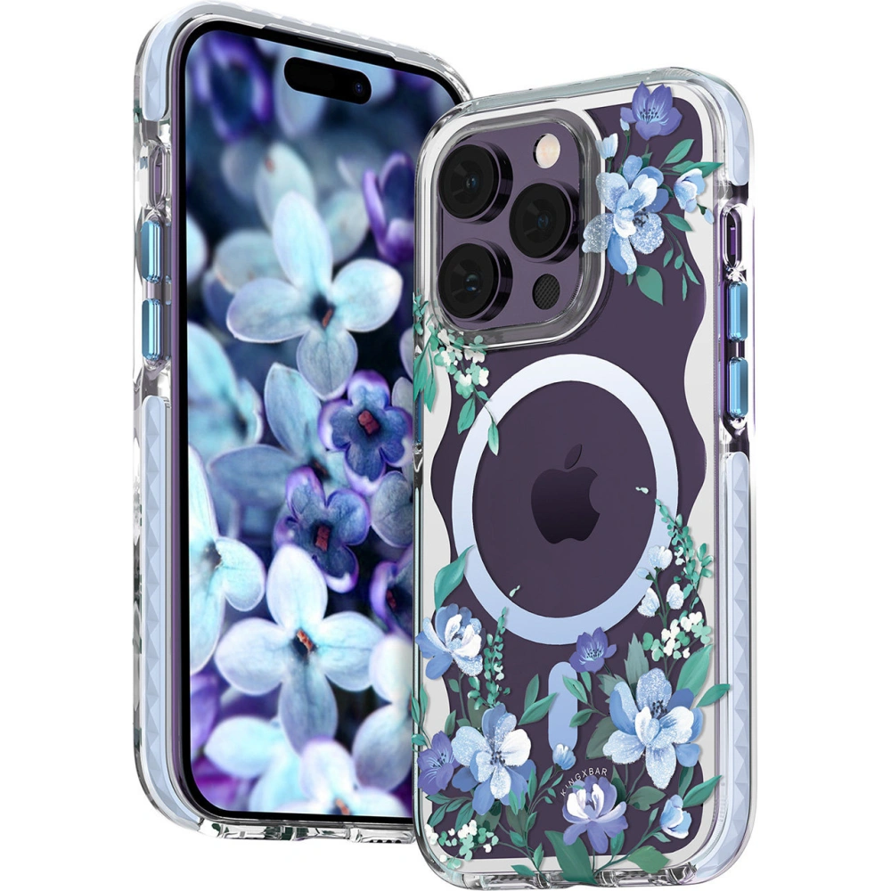 Hurtownia GSM - Etui Kingxbar Flora MagSafe Apple iPhone 14 Pro orchidée - KGX554 - {ean13} - Hurt