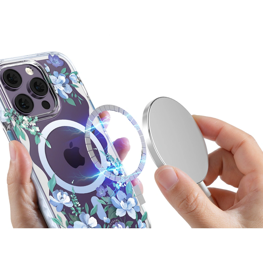 Hurtownia GSM - Etui Kingxbar Flora MagSafe Apple iPhone 14 Pro orchidée - KGX554 - {ean13} - Hurt