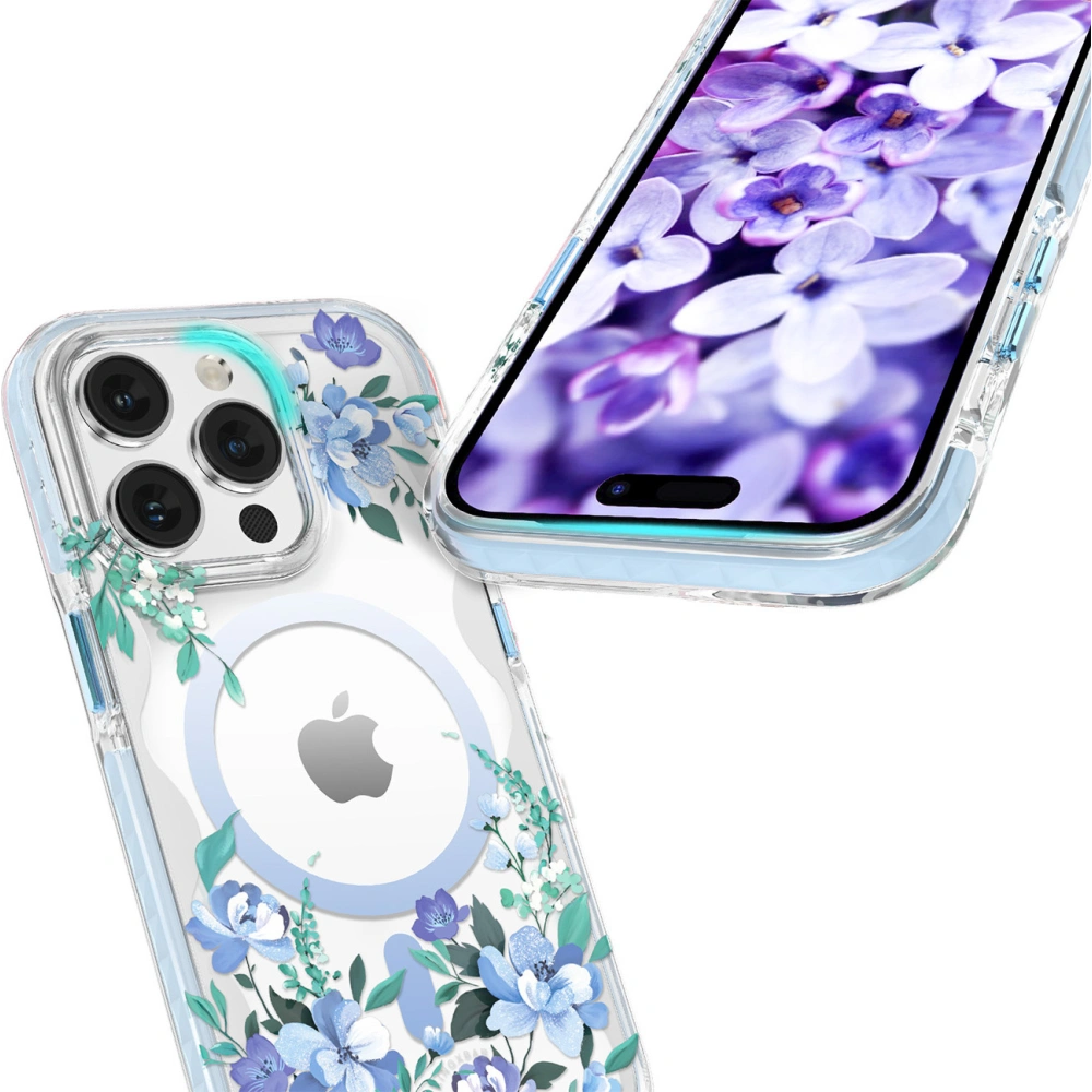 Hurtownia GSM - Etui Kingxbar Flora MagSafe Apple iPhone 14 Pro orchidej - KGX554 - {ean13} - Hurt