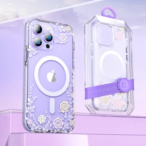Hurtownia GSM - Etui Kingxbar Flora MagSafe Apple iPhone 14 Plus / 15 Plus peony - KGX555 - {ean13} - Hurt