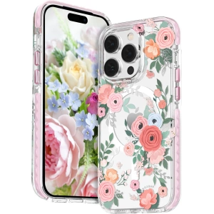 Hurtownia GSM - Etui Kingxbar Flora MagSafe Apple iPhone 14 Plus / 15 Plus rose - KGX556 - {ean13} - Hurt