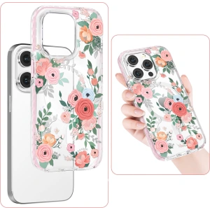 Hurtownia GSM - Etui Kingxbar Flora MagSafe Apple iPhone 14 Plus / 15 Plus rose - KGX556 - {ean13} - Hurt