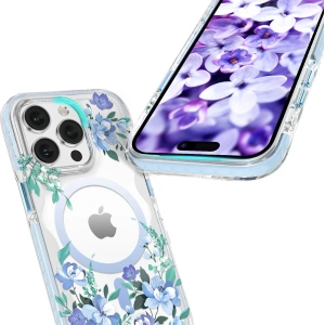 Hurtownia GSM - Etui Kingxbar Flora MagSafe Apple iPhone 14 Plus / 15 Plus orchid - KGX557 - {ean13} - Hurt