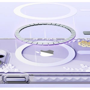 Wholesale Kingxbar Flora MagSafe Apple iPhone 14 Plus / 15 Plus orchid - KGX557 - {ean13} - Hurt