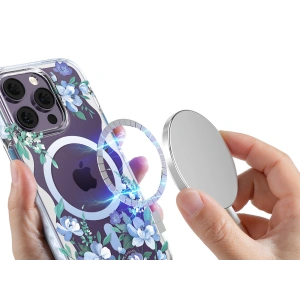Hurtownia GSM - Etui Kingxbar Flora MagSafe Apple iPhone 14 Pro Max orchid - KGX560 - {ean13} - Hurt
