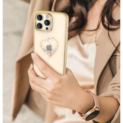 Etui Kingxbar Wish Apple iPhone 14 złote