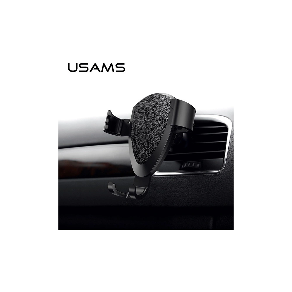 Hurtownia GSM - Uchwyt samochodowy USAMS Fragrance Gravity Air Vent czarny/black (US-ZJ029) - USA867 - {ean13} - Hurt