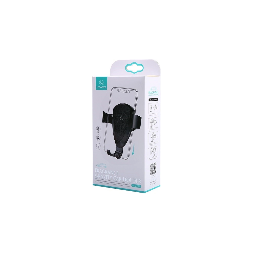 Hurtownia GSM - Uchwyt samochodowy USAMS Fragrance Gravity Air Vent czarny/black (US-ZJ029) - USA867 - {ean13} - Hurt