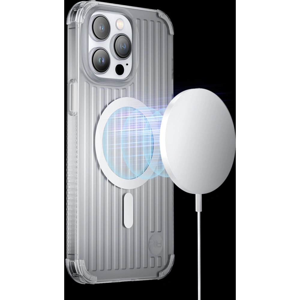 Hurtownia GSM - Etui Kingxbar PQY Go Out MagSafe Apple iPhone 14 ezüst - KGX575 - {ean13} - Hurt