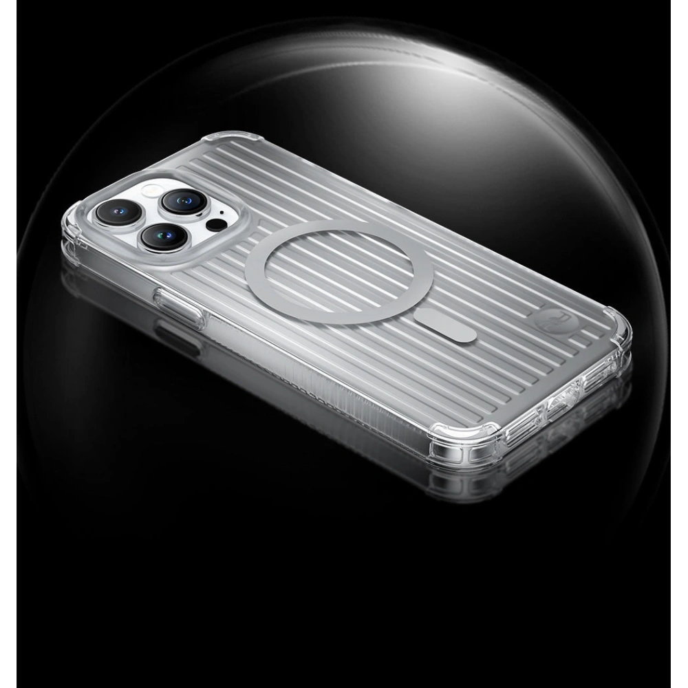 Hurtownia GSM - Etui Kingxbar PQY Go Out MagSafe Apple iPhone 14 ezüst - KGX575 - {ean13} - Hurt