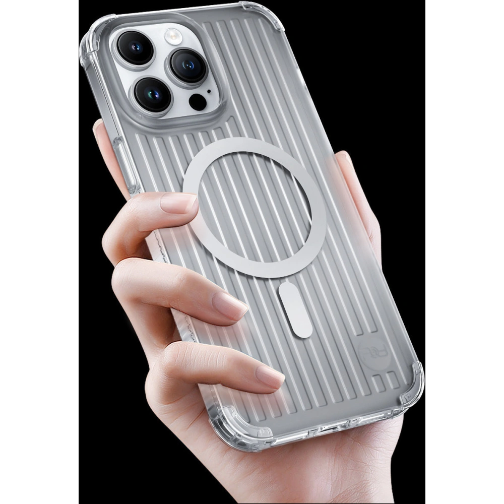 Hurtownia GSM - Etui Kingxbar PQY Go Out MagSafe Apple iPhone 14 Plus / 15 Plus fekete - KGX579 - {ean13} - Hurt