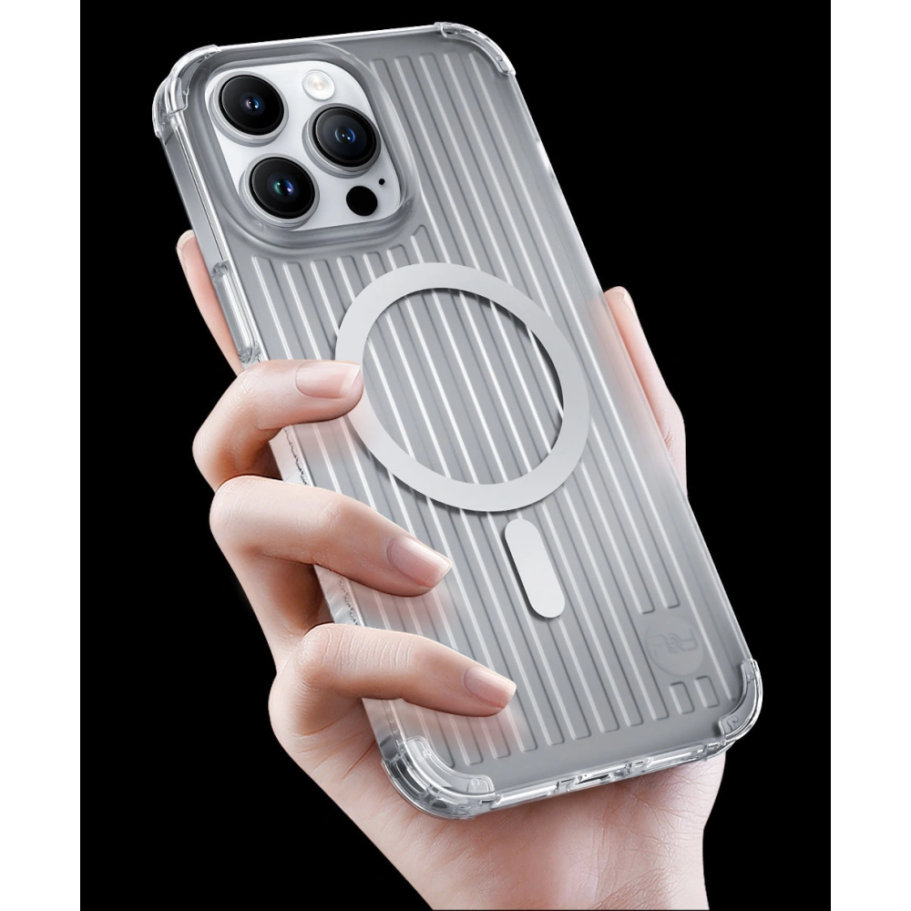 Hurtownia GSM - Etui Kingxbar PQY Go Out MagSafe Apple iPhone 14 Plus / 15 Plus laser barva - KGX580 - {ean13} - Hurt