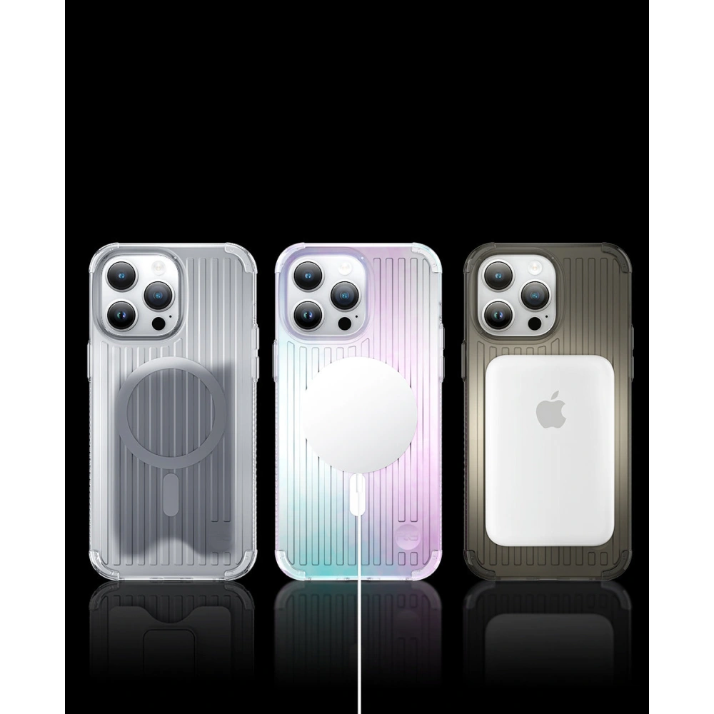 Hurtownia GSM - Etui Kingxbar PQY Go Out MagSafe Apple iPhone 14 Plus / 15 Plus laser barva - KGX580 - {ean13} - Hurt