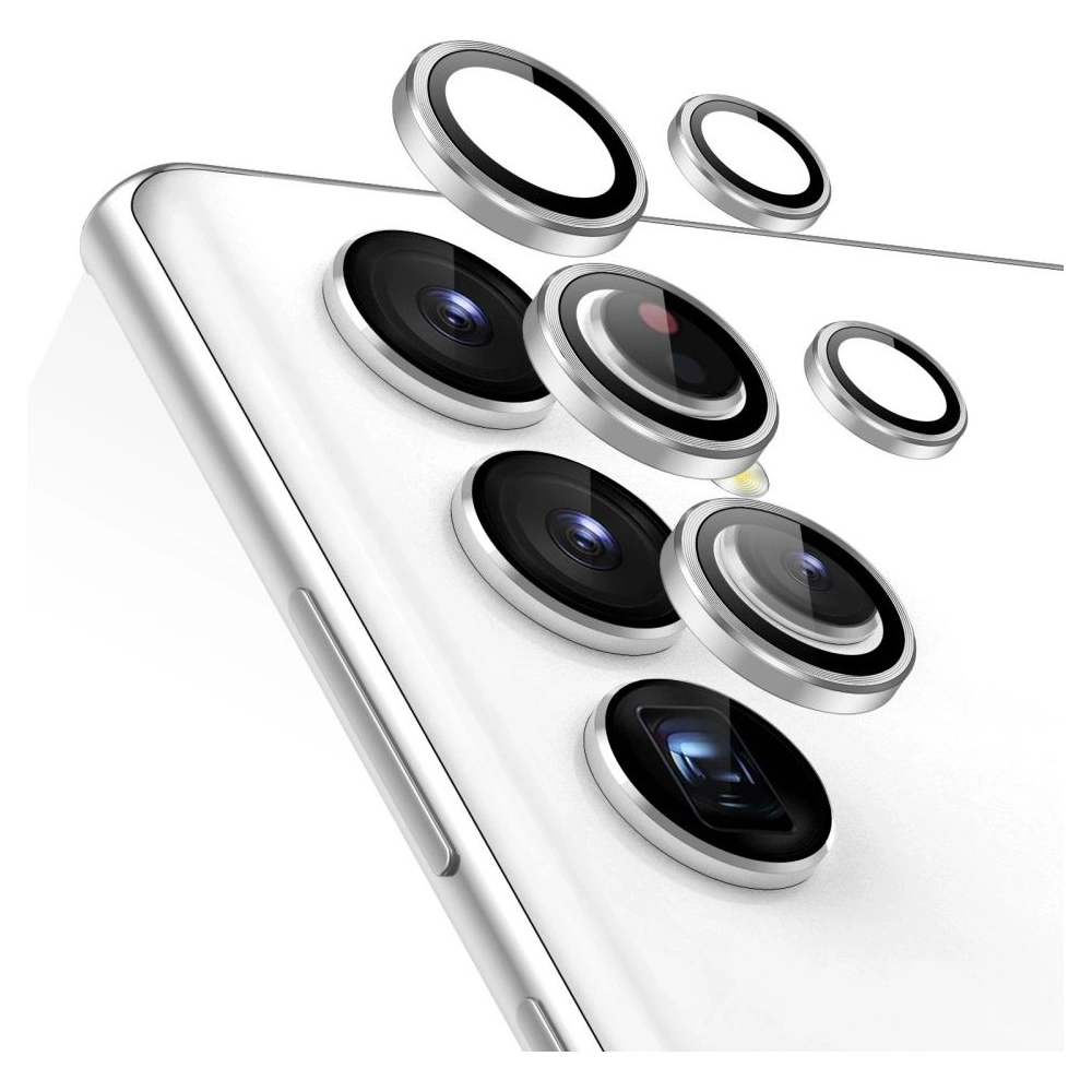 Hurtownia GSM - Gehärtetes Glas für ESR Kameraobjektiv Samsung Galaxy S23 Ultra Silber - ESR646 - {ean13} - Hurt