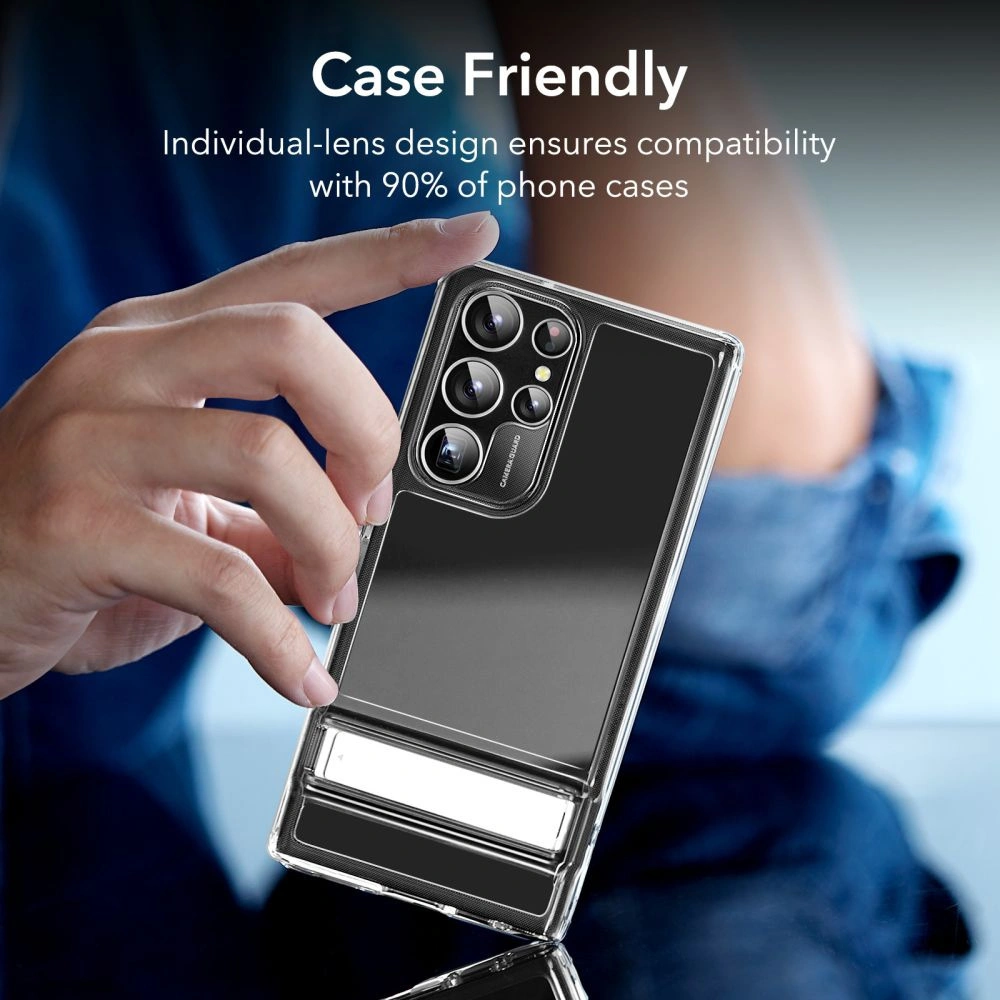 Hurtownia GSM - Gehärtetes Glas für ESR Kameraobjektiv Samsung Galaxy S23 Ultra Silber - ESR646 - {ean13} - Hurt