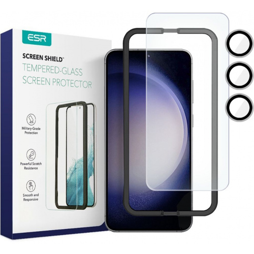 ESR Distributor - 4894240175774 - ESR650 - ESR Protector Set Samsung Galaxy S23 Clear [2 PACK] - B2B homescreen