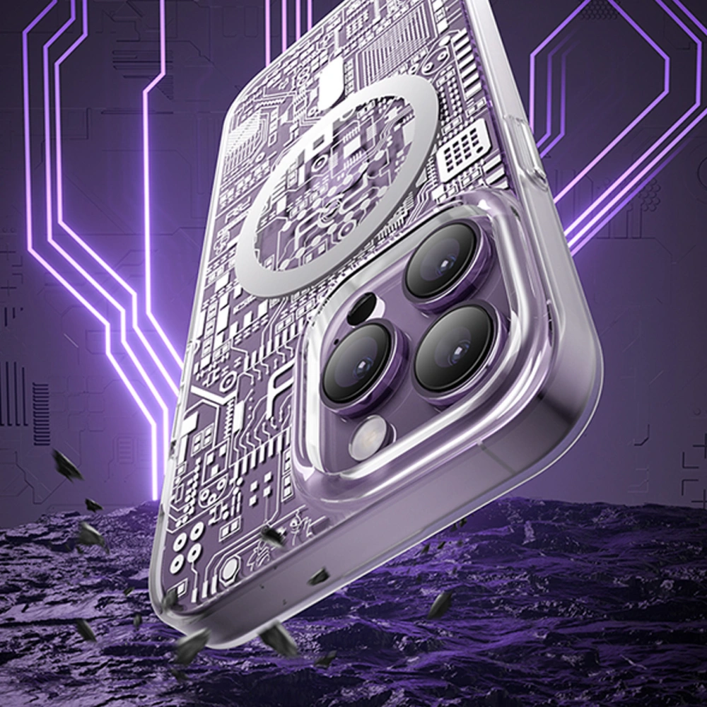 Hurtownia GSM - Case Kingxbar PQY Geek MagSafe Apple iPhone 14 silber - KGX586 - {ean13} - Hurt