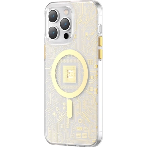 Hurtownia GSM - Etui Kingxbar PQY Geek MagSafe Apple iPhone 14 Pro zlaté - KGX587 - {ean13} - Hurt